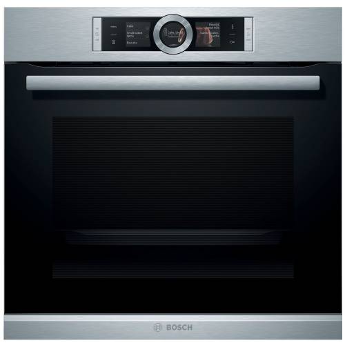 Электрический духовой шкаф Bosch HSG636ES1, серебристый