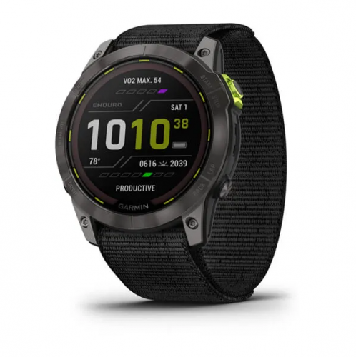 Смарт часы Garmin Enduro 3 угольно-серый DLC титан